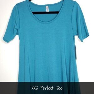 LuLaRoe Perfect T XXS Solid Blue NEW